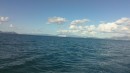 Open sea, Kefalonia and Zante in the distance.