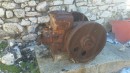 Motor in the olive press building