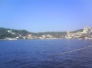 Little Vathi, view from the new marina.