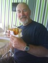 My pitta giros, breakfast in Preveza at 11am. 3/4/2012. It was as good as it looks. Yummy.