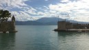 Entrance to Nafpaxtos harbour, small boats only.