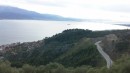 Looking down to Nafpaxtos, the road down was pretty hairy, very narrow, hairpin bends and sheer drops. Glad I was only driving a Micra