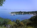 Kastos harbour, from the town. Looking toward the small islands, I will visit later. We did anchor behind one at Limin Petala.