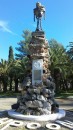 One of the monuments in the garden. Made from the old cannons and cannon balls.