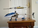 Boys toys. Started out with the small chopper, great fun to fly in my flat. The bigger one is ok outdoors in light winds. 