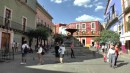 One of the many squares or plazas in the town.