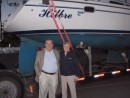 The happy new owners greeting the boat at Calville Bay, Lake Mead after a stressful shipping experience.