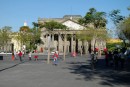 The main square with the Degollado Theater in the distance.