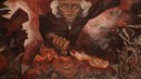Part of the large mural inside the Gobierno Palace by José Clemente Orozco.