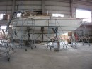 This is the first photo I saw of the boat as it was being built.  I thought "Wow, it sure is a lot bigger than my NorSea 27.