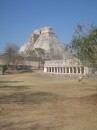 Uxmal was the first place that we saw colonnades of pillars. 
