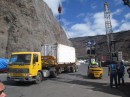 While we were at St Helena they were unloading and loading cargo on the RMS St Helena so the port was a very busy place.  We were hoping for a good show when the loaded containers onto barges to transport them out to the ship.
