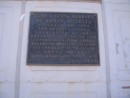 This plaque tells the details about the church