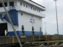 This is the control building for the Gatun locks on the Atlantic side of the canal.  On this side all three locks are together whereas on the pacific side there are two locks at Miraflores and another single lock about a mile away at Pedro Miguel.
