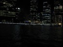 this shows the view from our mooring at night.