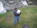 Here is Salvatore starting his lecture about the Mayan counting sytem (base 20).  John asked him to explain it and he quickly launched into a half hour lecture on the subject.