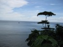 One of many beautiful vistas on the island.  Dive boats from Puntarenas can be seen in the distance.