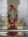 This image of Ganesh is in the temple in the previous photo.  I did not want to take of my shoes to get closer so the rail ended up in the photo.