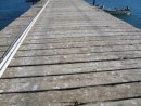 Guano covered pier at Bahia Tortugas