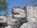 Like Uxmal, the sculptural details are well preserved. 
