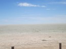The park we were able to access is around the south rim of the Etosha pan which is a dry salt lake of more than 4700 square kilometers. One the edges of the pan in some areas we saw skeletons of antelope that were run down by lions.