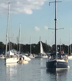 Boats anchored at St. Mary