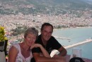 Lunch at Panorama restaurant (good name) by Alanya Castle