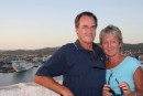 What a lovely couple with Ibiza Harbour behind us