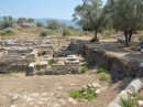 Iassos ruins, shared with goats and cows.  This picture shows how dust has buried buildings from the Mycenean times BC