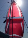 Great picture of our new sail - thanks Mike