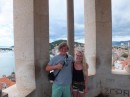 Michael and Amy at the top of Split Bell Tower
