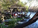 A wonderful spot by the river to stop for refreshments on our way back from Mugla