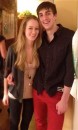 Amy and her boyfriend Kalki (love the red pants - very Christmassie). 