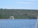 Submarine cave along Croatia coast