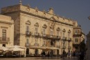 Siracusa town square with the wonderful street cafes