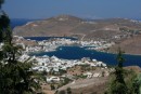 View of Patmos Harbour from Chora