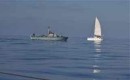 "Jenna" being approached by Israeli Navy