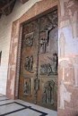 One of the doors of the church in Nazareth