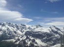 View from Schilthorn of eiger, munch and Jungfrau.