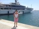 Sade and the family yacht in imperial marina.