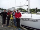 The crew at Ucluelet.  From left to right Doug, Laurent, Carole, Ken and Steve.