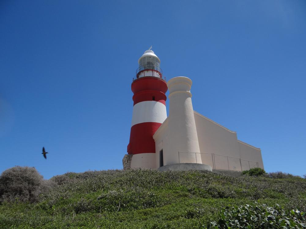 We saw the light of this lighthouse as we sailed past Agulhas Point.