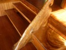 here is an example of some of the incredible woodwork Indy has done in their house.
