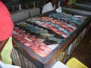 We were surprised to see reef fish being sold.