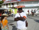 Security guard, Carnival in Isle de Saintes. So fierce!