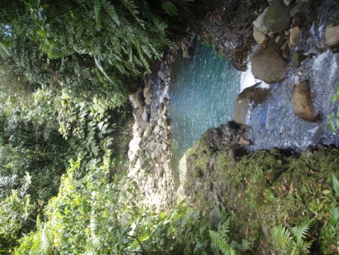 Pretty picture of one of the waterfall pools, Cabrit Chutes, Guadeloupe