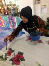 Batik painting demonstration
