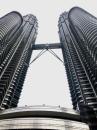 A long look up at the Twin Towers, Kuala Lumpur