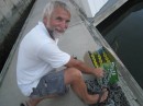 Tom repaints the anchor chain