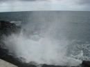 Spray from the blow hole